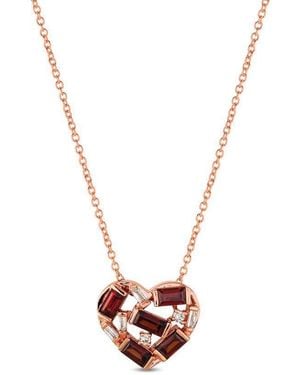 Le Vian Ladies Pomegranate Garnet Necklaces Set - Metallic