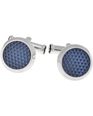 Montblanc Meisterstuck Stainless Steel Cufflinks - Blue