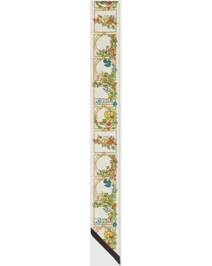 Gucci Printed Silk Ribbon - Metallic