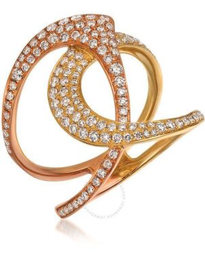 Le Vian Ladies Strawberry And Vanilla Rings Set - Metallic