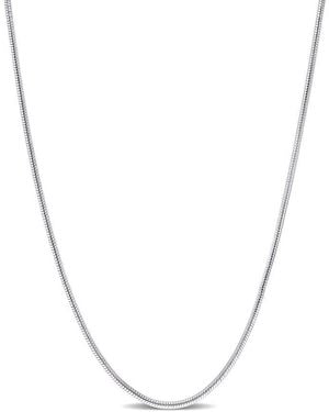 Amour 1.2Mm Snake Chain Necklace - Metallic