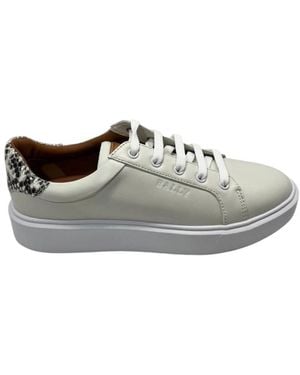 Bally Clorys Leather Low-Top Trainers, Brand Size 35. Us - Grey