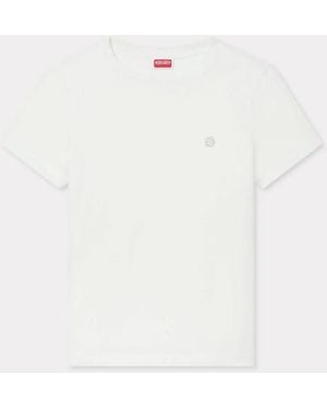 KENZO Boke Flower Embroidered Cotton T-Shirt - White