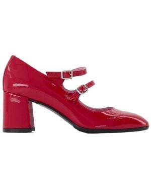 CAREL PARIS Alice 70 Leather Court Shoes, Brand Size 35.5 (Us - Red