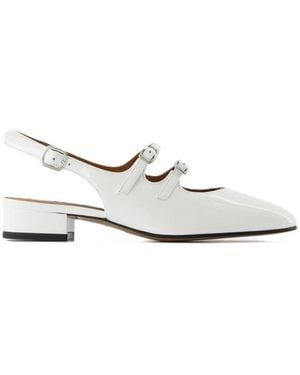 CAREL PARIS Peche 03 Leather Court Shoes, Brand Size 36.5 (Us - White