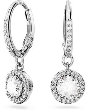 Swarovski Constella Drop Hoop Earrings - Metallic
