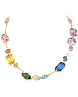 Swarovski Gema-Tone Plated Crystal Necklace - Metallic