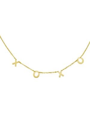 Tresorra 14K Xoxo Necklace - Metallic