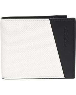 Bottega Veneta Logo Embossed Two Tone Bi-Fold Wallet - Multicolour