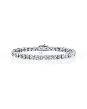 Brilliant Diamond 3 Cttw Round Lab Grown Diamond Tennis Bracelet - White