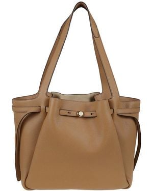 Tory Burch Romy Pebbled Tote - Brown