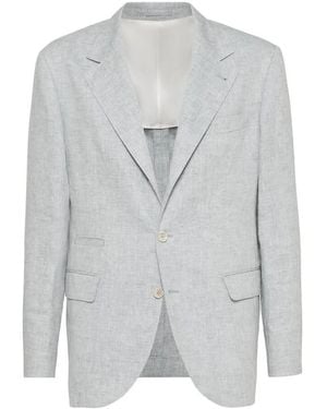 Brunello Cucinelli Blazer Nwt, Brand Size 46 (Us - Grey