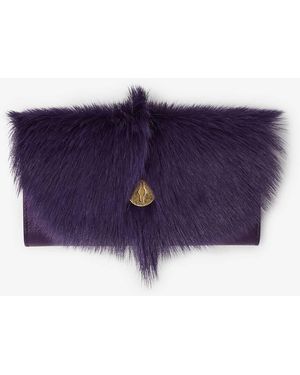 Burberry Equestrian Knight Chess Continental Long Wallet - Purple