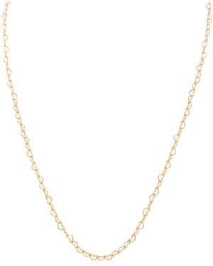 PANDORA 14K-Plated Linked Hearts Collier Necklace - Metallic