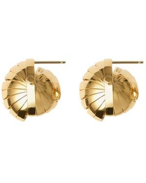 Burberry Plated Armour Earrings - Metallic