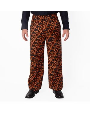 Burberry Fox Pattern Wool Tailored Trousers, Brand Size 48 Waist - Brown