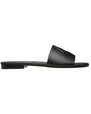 Bally Goldie-W Slides, Brand Size 38 Us - Black