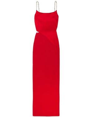 Givenchy Strap Long Dress_Vermillon, Brand Size 38 (Us - Red