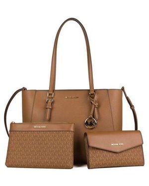 Michael Kors Tote Bag Luggage 88.Coated Canvas Tote-Bags - Brown