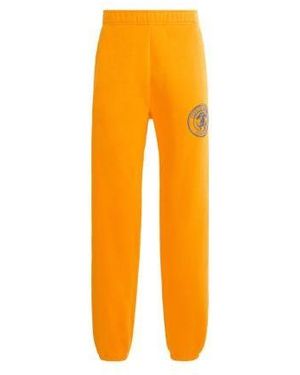 Roberto Cavalli Logo Crest Cotton Sweatpants - Orange