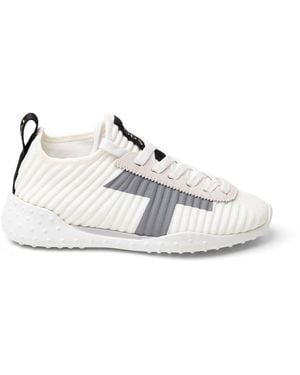 Tod's Tod's Ribbed Lace-Up Trainers - White