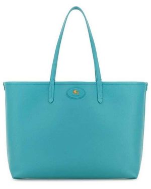 Burberry Leather Reversibile Bag Armourblue Borse A Mano