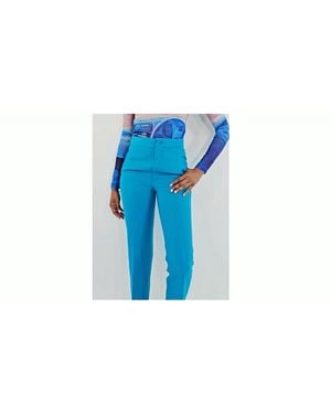 Gucci Straight-Leg Tailored Pants, Brand Size 40 (Us Size 8) - Blue