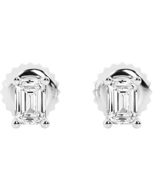 Brilliant Diamond 14Kt 2.00 Carat Lab Grown Diamond Stud Earrings For - Metallic