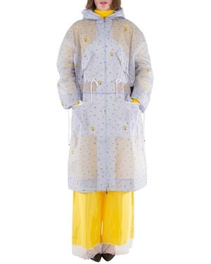 Moncler Long Sleeve Drawstring Hooded Jacket, Brand Size 0 (X-Small) - Blue