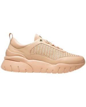 Bally Biara Woven Leather Low-Top Trainers, Brand Size 35 Us - Natural