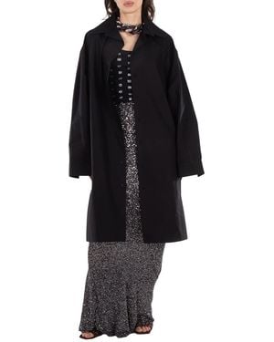 Balenciaga Ladies Kick Collar Dress, Brand Size 36 (Us - Black