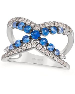 Le Vian Ladies Denim Ombre Rings Set - Blue