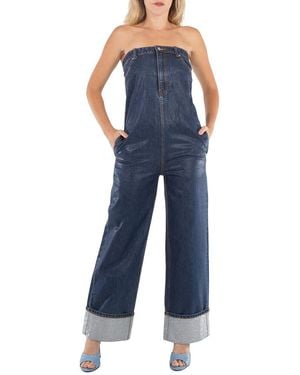 Alexander Wang Strapless Denim Jumpsuit, Brand - Blue