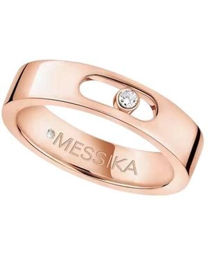 Messika Move Joaillerie Rose Diamond Wedding Ring - Pink