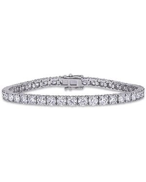 Amour 9 1/2 Ct Dew Created Moissanite Tennis Bracelet - White