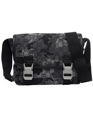 Gucci Small Gg Logo Crossbody Bag - Black