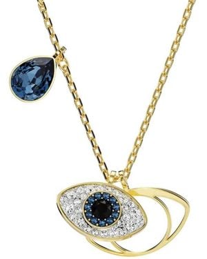Swarovski Symbolica Evil Eye Pendant Necklace - Blue