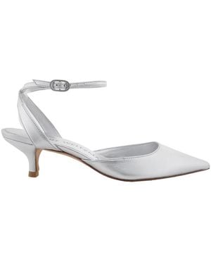 Stuart Weitzman Barelythere 50 Kitten Heel Court Shoes, Brand Size 35 Us - White