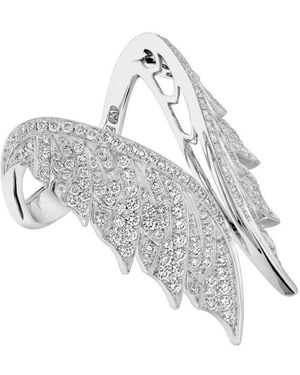 Stephen Webster Magnipheasant Open Tail Feather Ring - Metallic