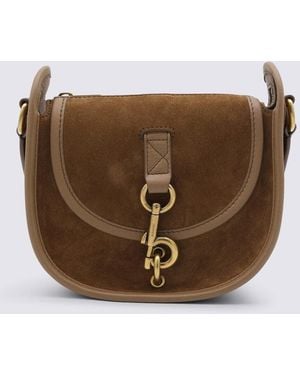 Burberry Leather Crossbody Bag - Brown