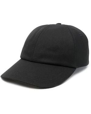 Burberry Check Lined Baseball Cap - Black