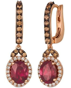 Le Vian Ladies Raspberry Rhodolite Earrings Set - Red