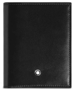 Montblanc Meisterstuck Leather 6Cc Compact Wallet - Black