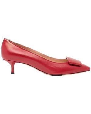 Bally Claudie 45 Leather Court Shoes, Brand Size 35 Us - Red