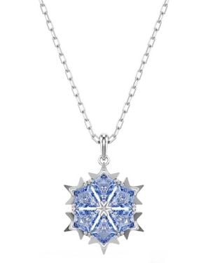 Swarovski Magic Snowflake Pendant Necklace - Blue