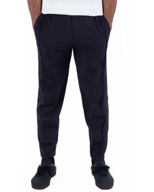 Emporio Armani Natural Stretch Canvas Trousers, Brand Size 46 Us - Blue