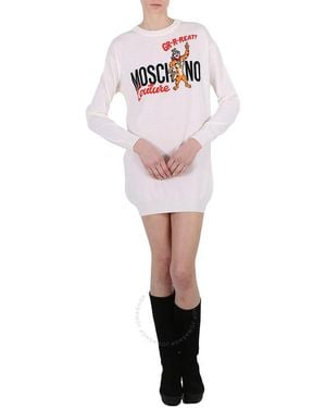 Moschino X Kellogg's Tony The Tiger Graphic Sweater Dress - Pink