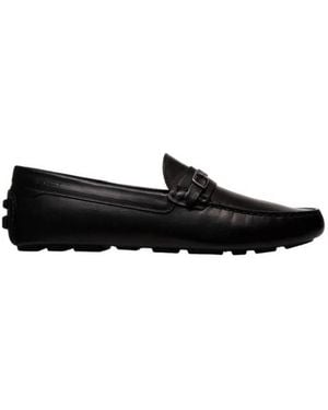 Bally Kerbs Classic Leather Drivers, Brand Size 6 Us - Black