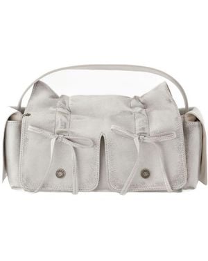 Acne Studios Multipocket Vintage Leather Shoulder Bag - Grey