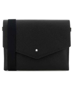 Montblanc Leather Companion Crossbody Bag 000 Borse A Tracolla - Black